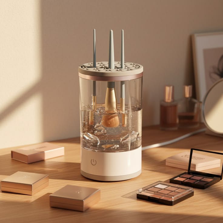 Nettoyeur Électrique de Pinceaux de Maquillage